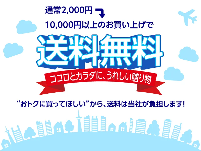 通常2,000円→10,000円以上のお買い上げで送料無料